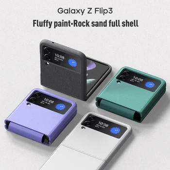 Nová Technológia Úlety Farba Pohodlné Zrnitý Dotyk Puzdro Pre Samsung Galaxy Z Flip 3 Veci 2
