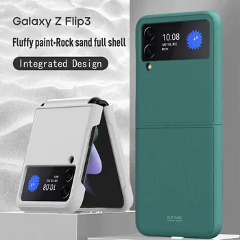Nová Technológia Úlety Farba Pohodlné Zrnitý Dotyk Puzdro Pre Samsung Galaxy Z Flip 3 Veci 5