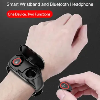 M1 Smart Hodinky S Slúchadlo Bezdrôtového Pripojenia Bluetooth Handsfree Slúchadlá Slúchadlá Fitness Tracker Náramok Pár Náramok