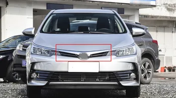 Pre 2017-2018 Toyota Corolla Striebro Hornej časti Predného Nárazníka Oka Mriežky Gril 1PC 1