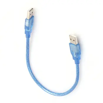 30 cm High Speed USB 2.0 Predlžovací Kábel Transparentná Modrá Mužov a Žien USB Predlžovací Kábel Medi Core USB Krátky Kábel