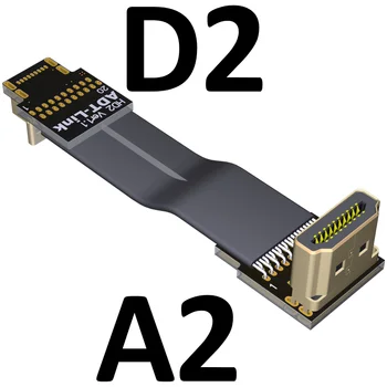 A-D Micro-HDMI-kompatibilné Converter 2.0 Kábel kompatibilný s HDMI A-D Typ Uhol Pre PC AV HDTV LCD FPV FFC 3D Multicopter