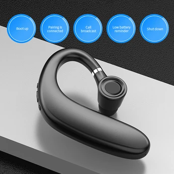 Jednostranné Bluetooth-kompatibilné Slúchadlá Slúchadlá, Handsfree Strmeň Bezdrôtový Headset Jednotky Hovor Športové Slúchadlá S Mikrofónom