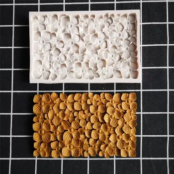 Nové dort čipkou dekorácie plesne Sugarcraft Kvet silikónové formy DIY Čokoládové Pečivo Fudge Pečenie Nástroj
