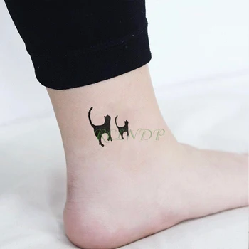 Nepremokavé Dočasné Tetovanie Nálepky Mačka, Pes Falošné Tatto Flash Tetovanie Tatouage Krku Ruku Nohy rameno pre Dievča Ženy Muži