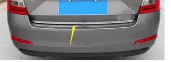 Vhodné PRE-2017 pre škoda Octavia A7, chrómové SPÄTNÉ BOOT DVERE batožinového priestoru KRYT ČALÚNENIE zadných dverí OBLOHA TVAROVANIE PÁSU Príslušenstvo