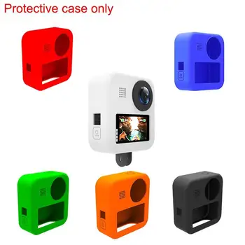 Mäkké Silikónové Ochranné Bývanie puzdro Pre GoPro MAX 360 Športové Kamery Profesionálne Ochranné Dome Objektív Časti 0