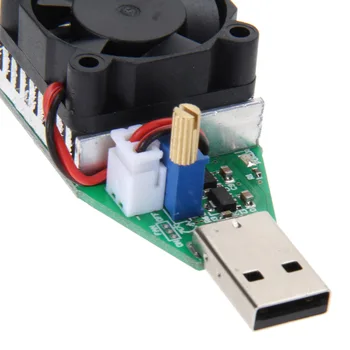 15W pre Priemyselné použitie Elektronických zakončovací Odpor USB Rozhranie Vypúšťanie Kapacita Batérie Test Meter s Ventilátorom Nastaviteľný Prúd