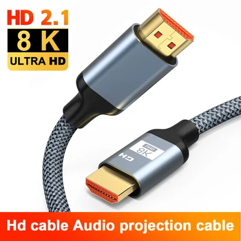 8K 60HZ Audio Video Káble Vysokej Rýchlosti Premietacie Pozlátené Kábel 4K@120Hz Kompatibilný s HDMI 2.1 Kábel pre Xbox Jeden TV Box 1m 2m 0