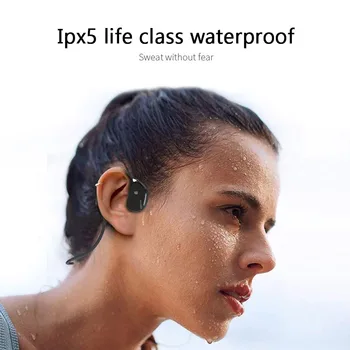 Kostné Vedenie Slúchadlá Bluetooth-kompatibilné Nepremokavé Pohodlné Nosenie Otvorené Ucho Ľahká Váha Nie je In-ear Headset