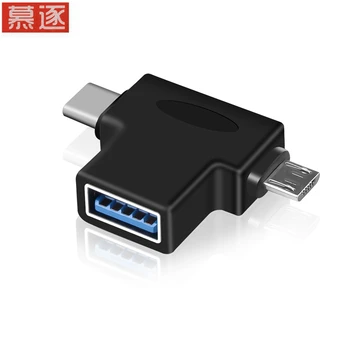 Micro USB Zu Typ C Pre Android Cu Kabel pre Huawei Sumsang Xiao USB 3,0 Zu Microusb Usbc Otg lade Daten Kabel