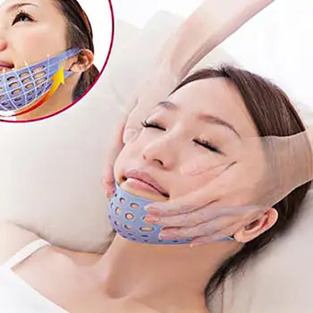Popfeel Anti-Wrinkle Lifting Tváre Spevnenie Maska Na Tvár Bradou V-Line Chudnutie Kapela Patch 1