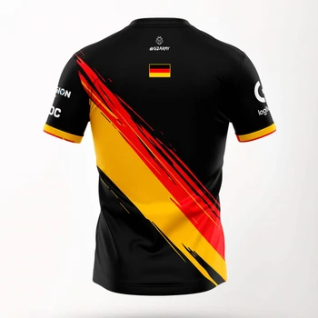 G2 Tímu Nemecka, Jersey 2021 G2 Národný Tím Jersey G2 E-športový Tím Jednotné T-shirt Hra Prípade LOL Ligy Tričko 0