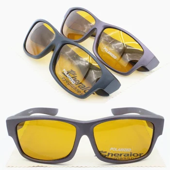 Anti-modré svetlo okuliare fit cez herné okuliare UV400 polarizované anti-slip námestie fullim šikovný nosenie na oranžovej farby slnečné okuliare
