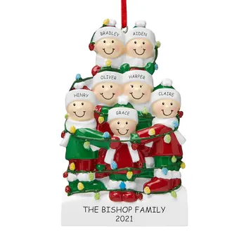 Santa Claus Medveď Dekorácie, Závesné Prívesky Osobné Rodinné Vianoce Vianočný Strom Nový Rok Dovolenku Ornament