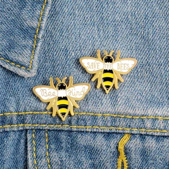 Uložiť Včely Smalt Kolíky Zlatá Včela Demin Bunda Roztomilý Pin Odznaky Darček Pre Priateľov Ženy Šperky