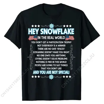 Hej snehová Vločka v Reálnom Svete t-shirt Zábavné Veterán Darček Bežné Topy & Tees Pre Mužov Bavlnené Tričko Vlastné Zľava 4