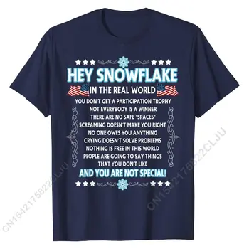 Hej snehová Vločka v Reálnom Svete t-shirt Zábavné Veterán Darček Bežné Topy & Tees Pre Mužov Bavlnené Tričko Vlastné Zľava 5