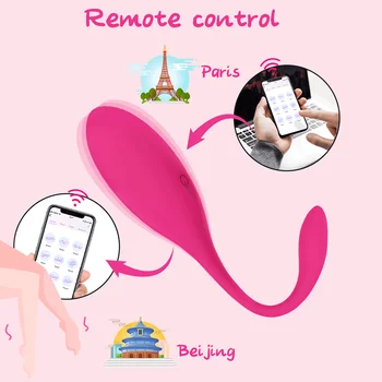 Bluetooth Kegel Gule Vibračné Vajíčko Sexuálne Hračky Pre Ženy APP Riadenie Vaginálne Tesný cvičenie Ben Wa Geisha Svalov Zmenšiť Sexuálne Hračky 4