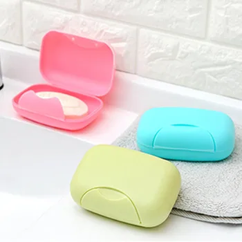 Prenosné Farba Mydlo Jedlo Box Prípade Držiteľ Kontajner Umývanie Sprcha Domov Sprcha Kúpeľňa Zapečatené Mydlo Prípade Kolo Cestovné Dodávky