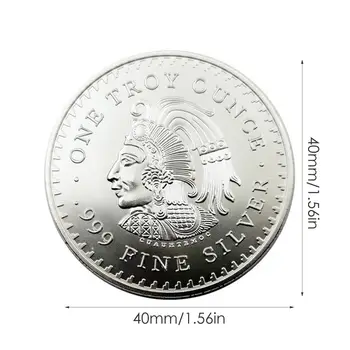 Mexiko Pesos Kópie Mincí Zábavné Strieborné Pamätné Mince Mexiko Pamätné Mince Zahraničného Obchodu Americké Strieborné Mince 40X40CM
