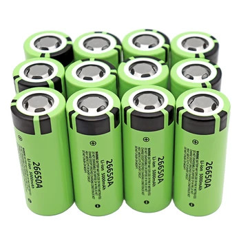 Zbrusu nový 26650 5000mah lítiová batéria 3,7 V 5000mAh 26650A nabíjateľná batéria 26650-50A vhodné pre baterky NOVÉ batérie 0
