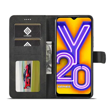 Farba Pre VIVO Y11s Prípade Flip 360 Magnetické Telefón Prípade Na VIVO Y11s Prípade Kožený Retro Peňaženky Kryt Pre VIVO Y 11s Prípade Coque H