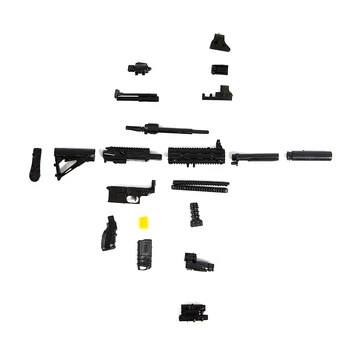 1 sada 1:6 PUBG HK416 Puška Montáž Zbraň Model Montáž Hádanky Tehly Pre Akciu Obrázok