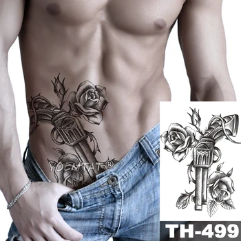 Nepremokavé Dočasné Tetovanie Nálepky Rameno Totem Tribe tetovanie Vody Prenos plameňa výkon štýl body art falošné tatto pre mužov