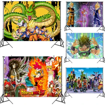 Anime Dragon Ball Z Goku Vinyl Fotografie Prostredia Profesionálne Osobné Tlač Fotografií Pozadia Na Stenu Opona A Výzdoba
