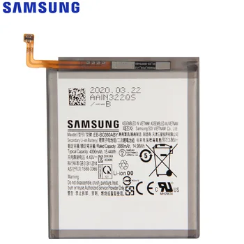 SAMSUNG Originálne Batéria EB-BG980ABY Pre Samsung Galaxy S20 4000mAh Autentické Telefón Náhradné Batérie