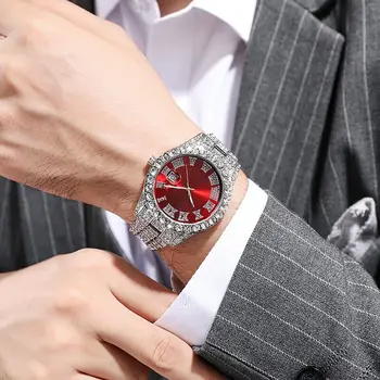 Značka Hodiniek Luxusné Drahokamu Ženy Muži Bežné Crystal Hodinky pre Mužov Sledovať Diamond Módne náramkové hodinky Relogio Feminino 3