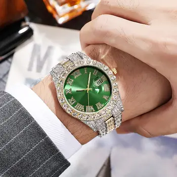 Značka Hodiniek Luxusné Drahokamu Ženy Muži Bežné Crystal Hodinky pre Mužov Sledovať Diamond Módne náramkové hodinky Relogio Feminino 5