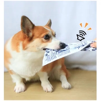 Bite-odolný Noviny hračky pre psa Zábavné Pískacie Zdravšie Znejúce Papier Malé stredné žuť hračky pre psa Frenchbull Ľahko čistiť šteňa