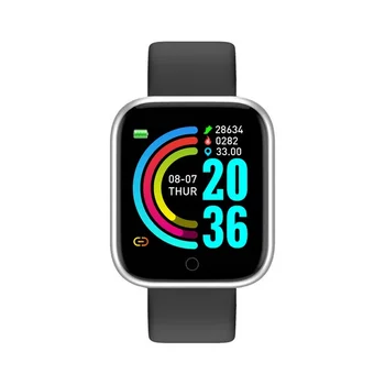 D20 Šport Smart Hodinky pre Muža, Ženu, Darček Digitálne Smartwatch Fitness Tracker náramkové hodinky Náramok Krvný Tlak Android ios Y68 4
