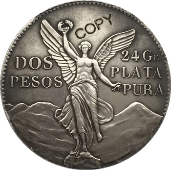 1921 Mexiko 2 PEsos mince KÓPIU DOPRAVA ZADARMO 39 mm