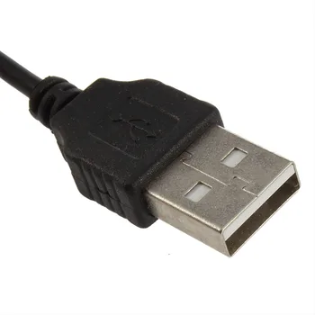 1pc Vysoko Kvalitné Čierna USB 2.0 Samec Samec M/M Predĺženie Konektor, Adaptér, Kábel Kábel Drôt horúca novinka