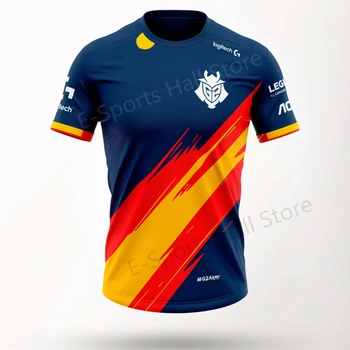 Nové G2 Španielsko tím jersey 2021 G2 národný tím jersey G2 e-športových fanúšikov T-shirt League of Legends G2 E-sports jednotné tričko