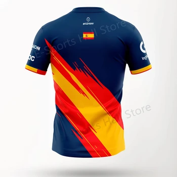 Nové G2 Španielsko tím jersey 2021 G2 národný tím jersey G2 e-športových fanúšikov T-shirt League of Legends G2 E-sports jednotné tričko 2