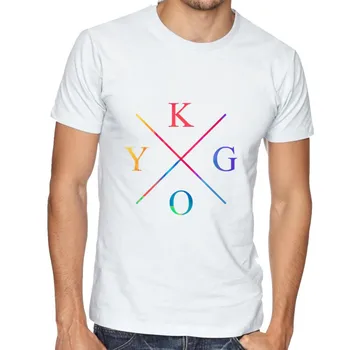 2021 Letný Víkend Grafické Tričko Rýchle Sušenie O-Krku Voľné Tričko DJ Kygo Logo Fanúšikov Zábavné Vytlačiť Harajuku Nadrozmerné T Shirt Mužov