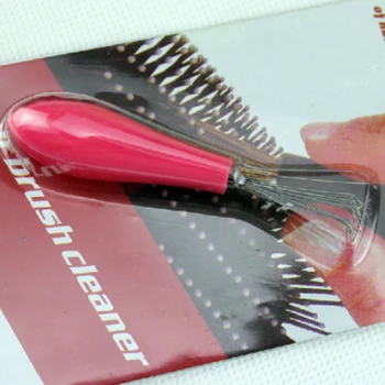 1Pc Tvorivé Nové Odolné Mini Hrebeň Vlasov Brush Cleaner Embeded Nástroj Salon Domov Základné Ružová Hot Predaj