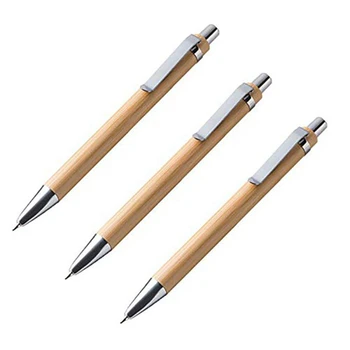 100 Ks/Veľa Bambusu Guľôčkové Pero Stylus Kontakt Pero Kancelárie A Školské Potreby Perá & Písanie Dodávky Dary