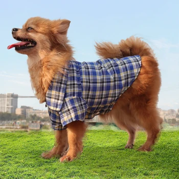 Móda Pet Košele Lete Klasický Kockovaný Psa Oblečenie pre Malé Psy francúzsky Buldog Šteniatka Psa t-Shirt pre Psy domáce Zvieratá, Oblečenie