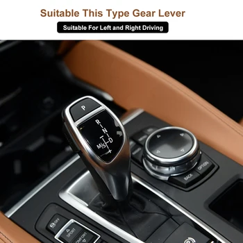 Auto Shift Gombík Panel Výstroj Tlačidlo Krytu Znak M Výkon Nálepky vhodné na BMW X1 X3 X5 X6 M3 M5 F01 F10 F30 F35 F15 F16 F18 4