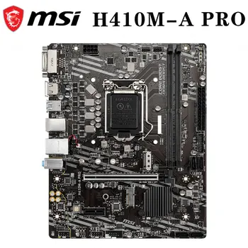 NOVÝ MSI H410M-PRO Doske 10 generácie LGA 1200 DDR4 64GB PCI-E 3.0 M. 2 Slot SATA Ploche Nové Micro ATX Doska
