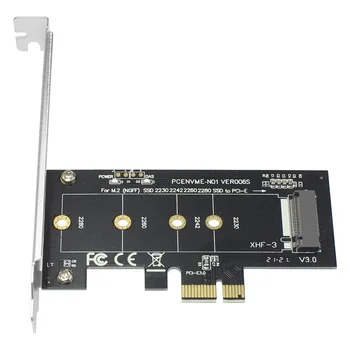 XT-XINTE M. 2 Tlačidlo M Karty Adaptéra PCI Express 3.0 1X Rozširujúca Karta Converter Stúpačky Karta za M2 NVMe 2230 2242 2260 2280 Veľkosť SSD