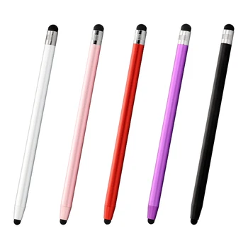 2 v 1 Gumy Tipy Kapacitný Stylus Pen Dotykový Displej dotykové Pero Pero na Dotykový Displej pre iPhone, iPad Andoird Telefón, Tabliet 0