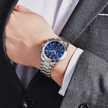 PAGANI DIZAJN 2021 Nové Quartz Muži 40 MM Dial Chronograf 100M Vodotesné Nehrdzavejúcej Ocele Svetelný Luxusné Hodinky Seiko Muži hodinky