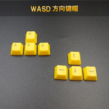ABS Mechanické klávesnice Keycaps R1 R2 R3 OEM Výška WASD Smerom nahor, nadol, vľavo, vpravo žlté tlačidlo žiadne podsvietenie Keycap