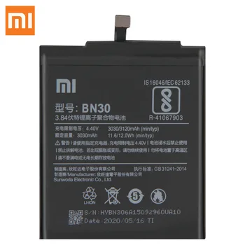 Pôvodný Xiao BN30 Náhradné Batérie Pre Xiao Redmi 4A 3030mAh Veľkú Kapacitu Batérie Telefónu Bezplatné Nástroje